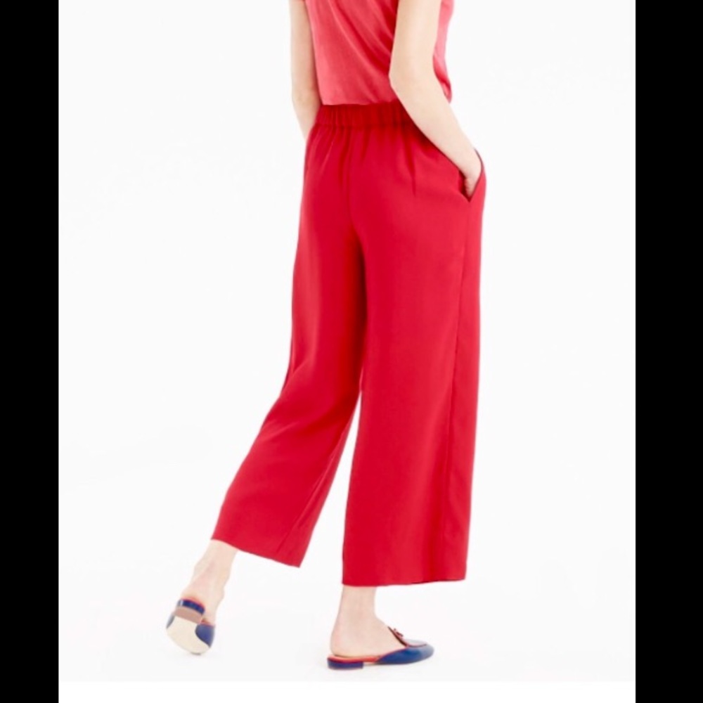 J.crew Wide-leg crop pant brand new